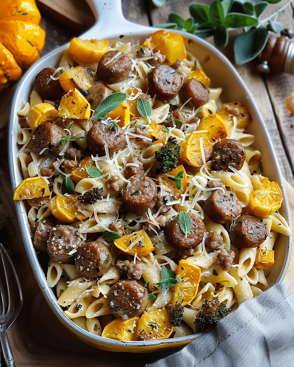Autumn Sausage Pasta Squash for a Cozy Weeknight Feast