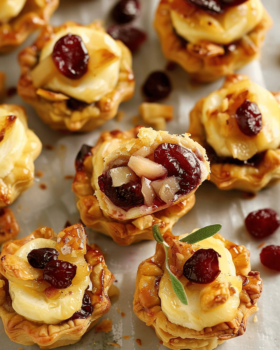Brie and Cranberry Bites