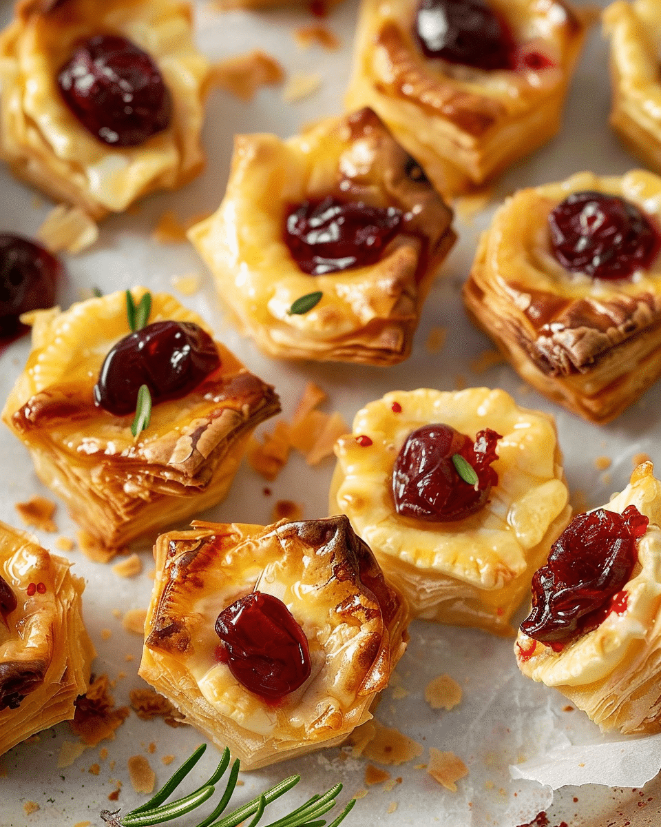 Brie and Cranberry Bites