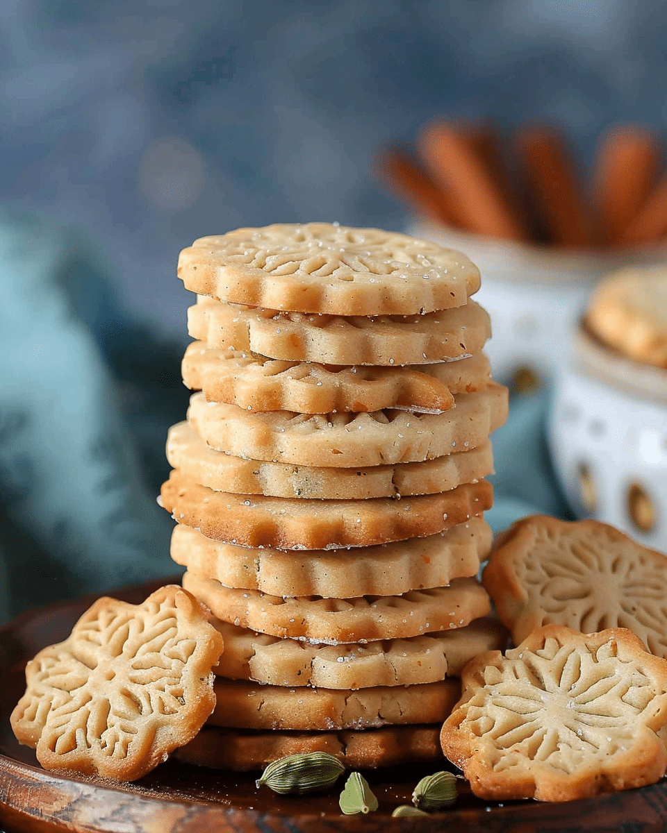 Cardamom Shortbread Cookies