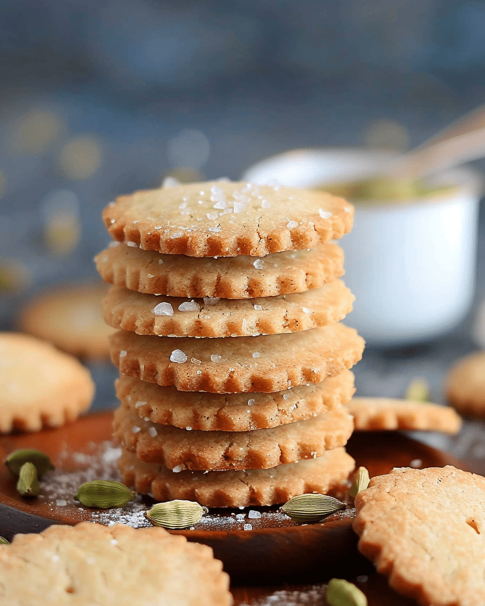 Cardamom Shortbread Cookies