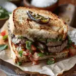 Carne Asada Torta with Roasted Poblano Salsa in 5 Simple Steps