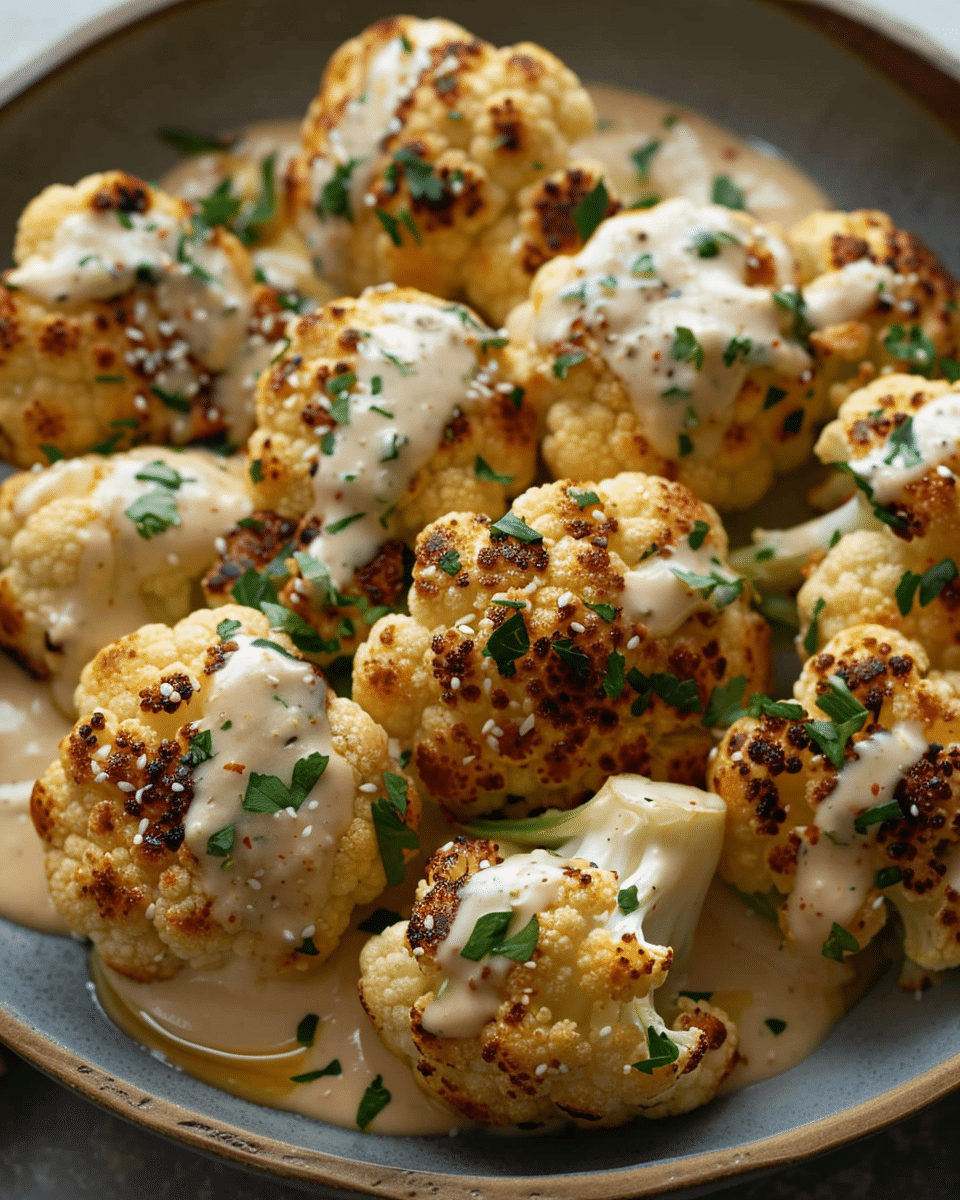 Cauliflower with Tahini-Honey Recipe