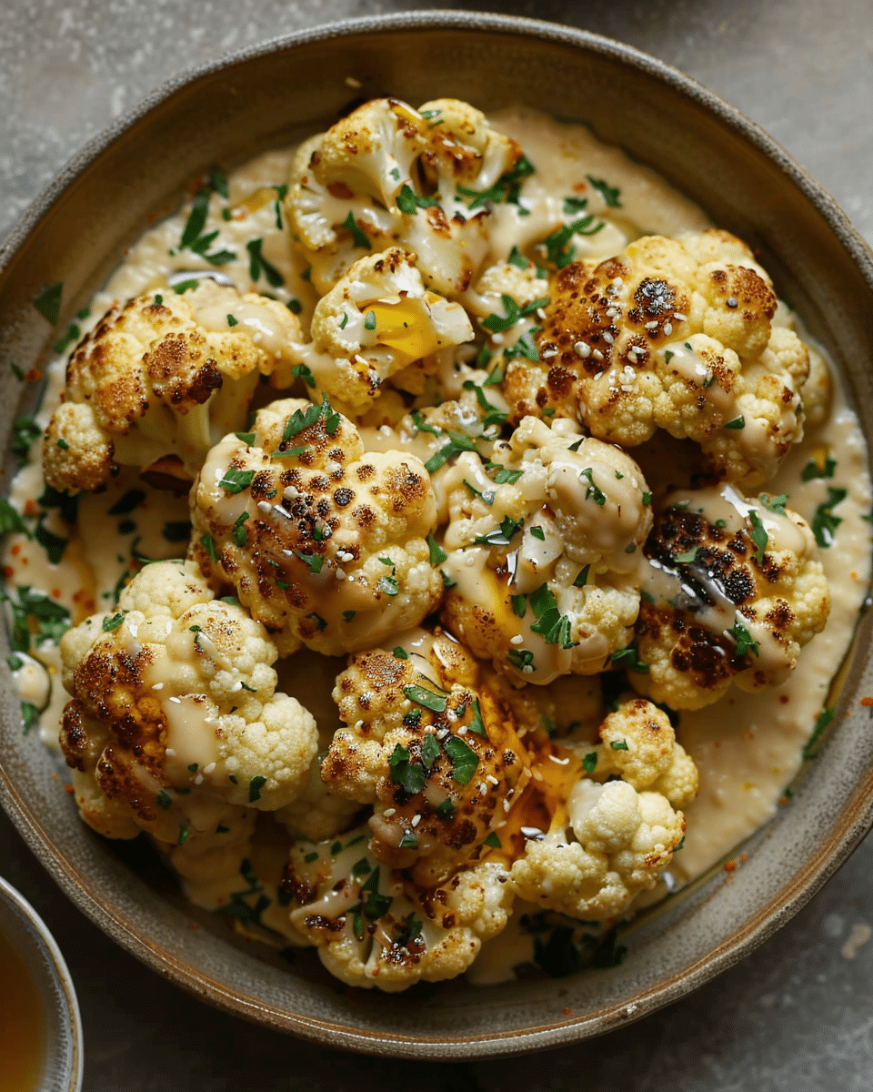 Cauliflower with Tahini-Honey Recipe