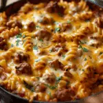 Cheddar Ranch Beef and Corn Pasta Bake Recipe
