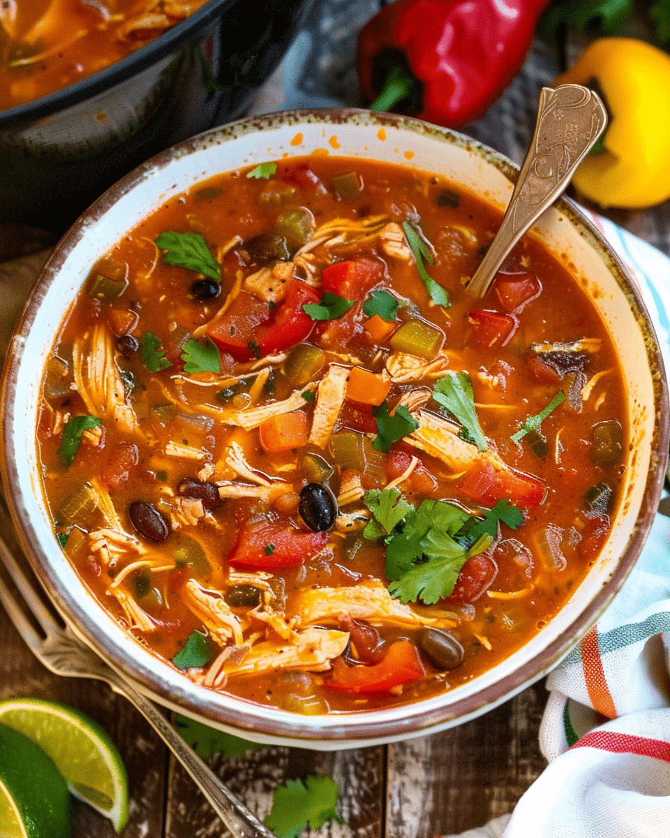 Chicken Tomato Rice Soup