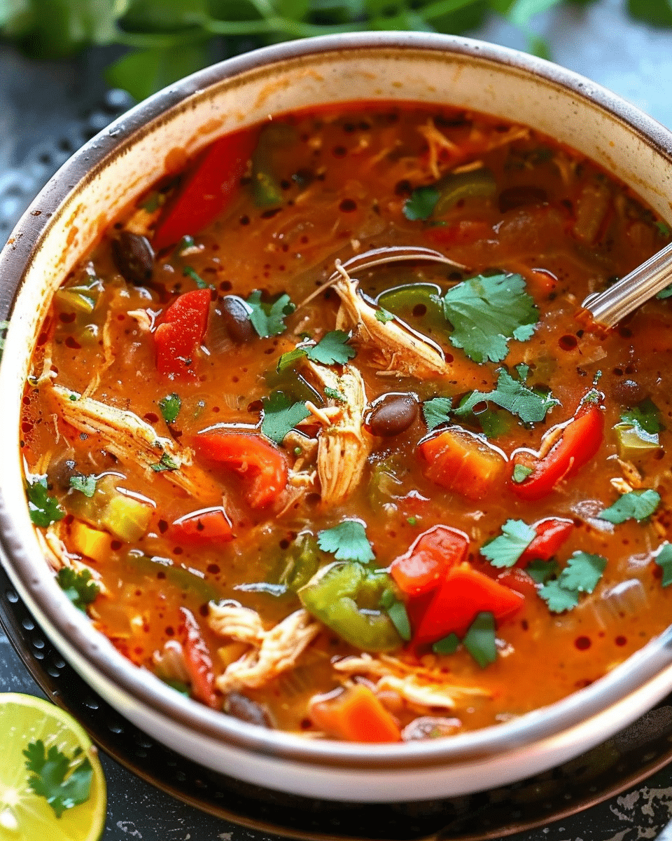 Chicken Tomato Rice Soup