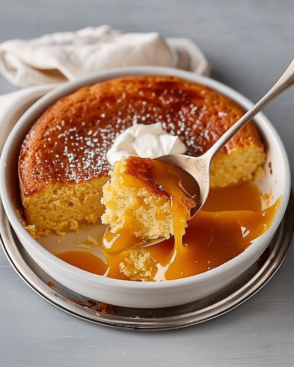 Condensed Milk ‘Self-Saucing’ Pudding