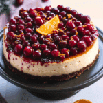 Cranberry Orange Cheesecake
