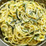 Creamy Courgette Pasta {20 Minute Meal}