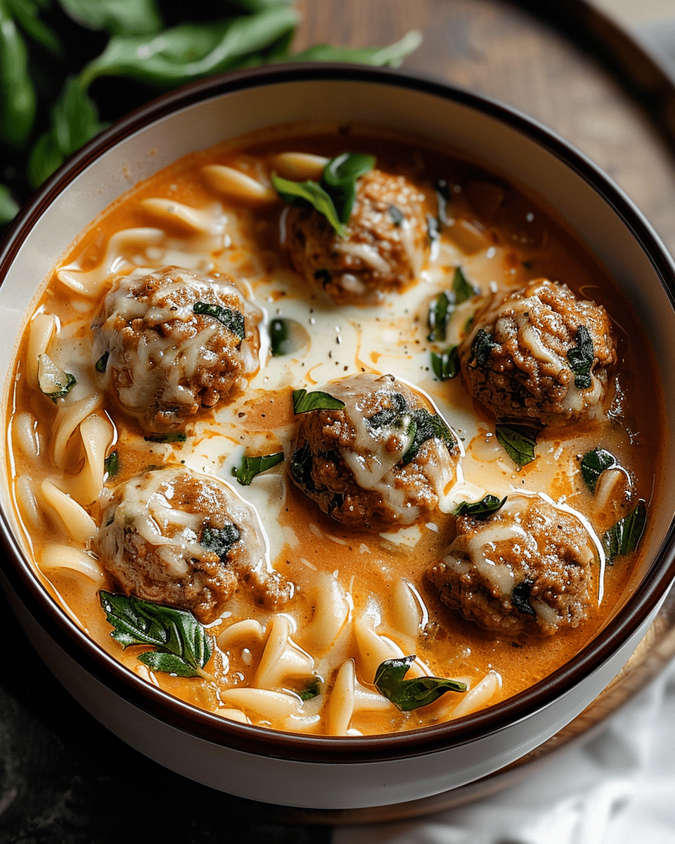 Creamy Italian Meatball Soup