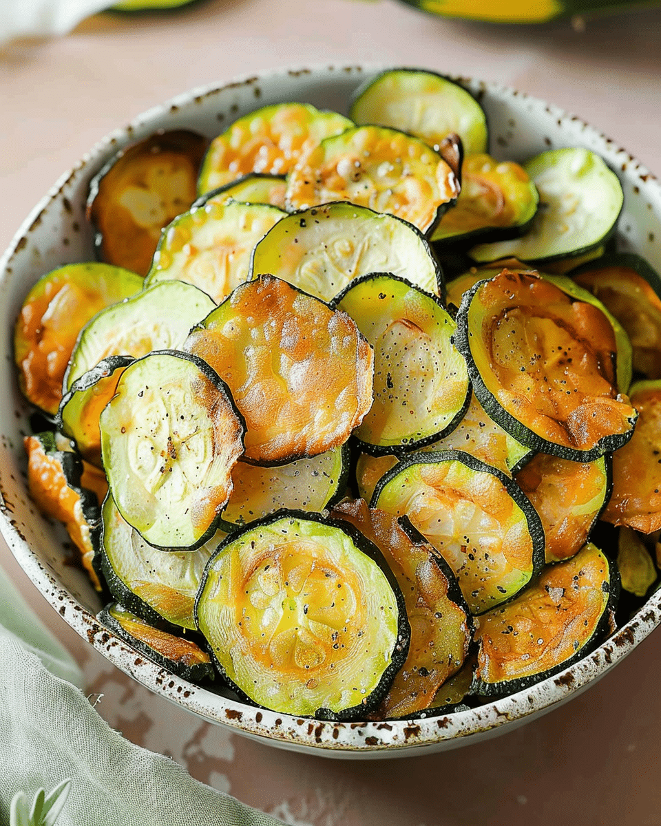 Crispy Easy Oven-Baked Zucchini Chips You’ll Crave Daily