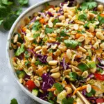 Crunchy Cabbage Salad with Peanut Dressing