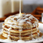 Delicious Cinnamon Roll Pancakes with Creamy Glaze Delight