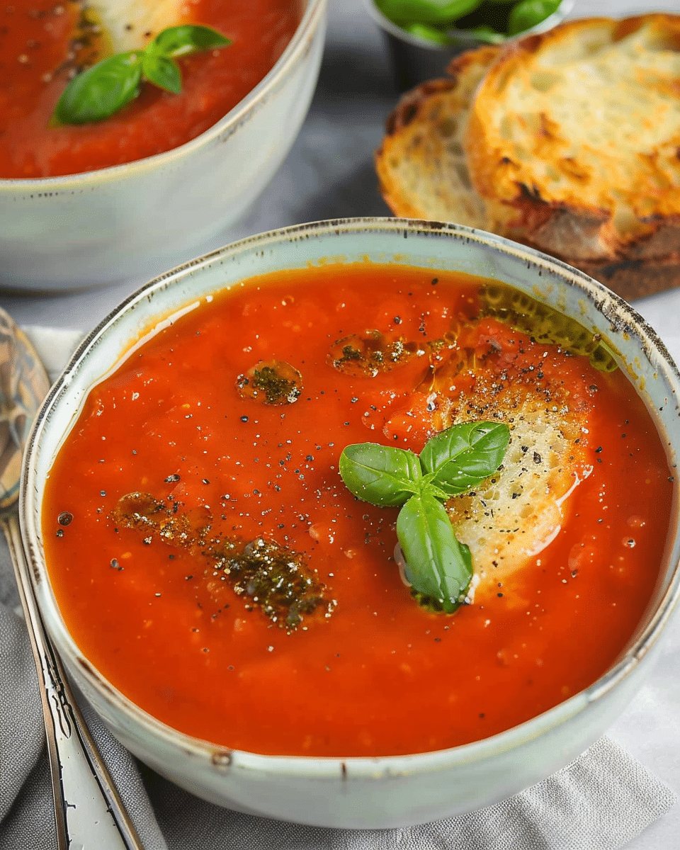 Easy Tomato Soup {Storecupboard Ingredients}