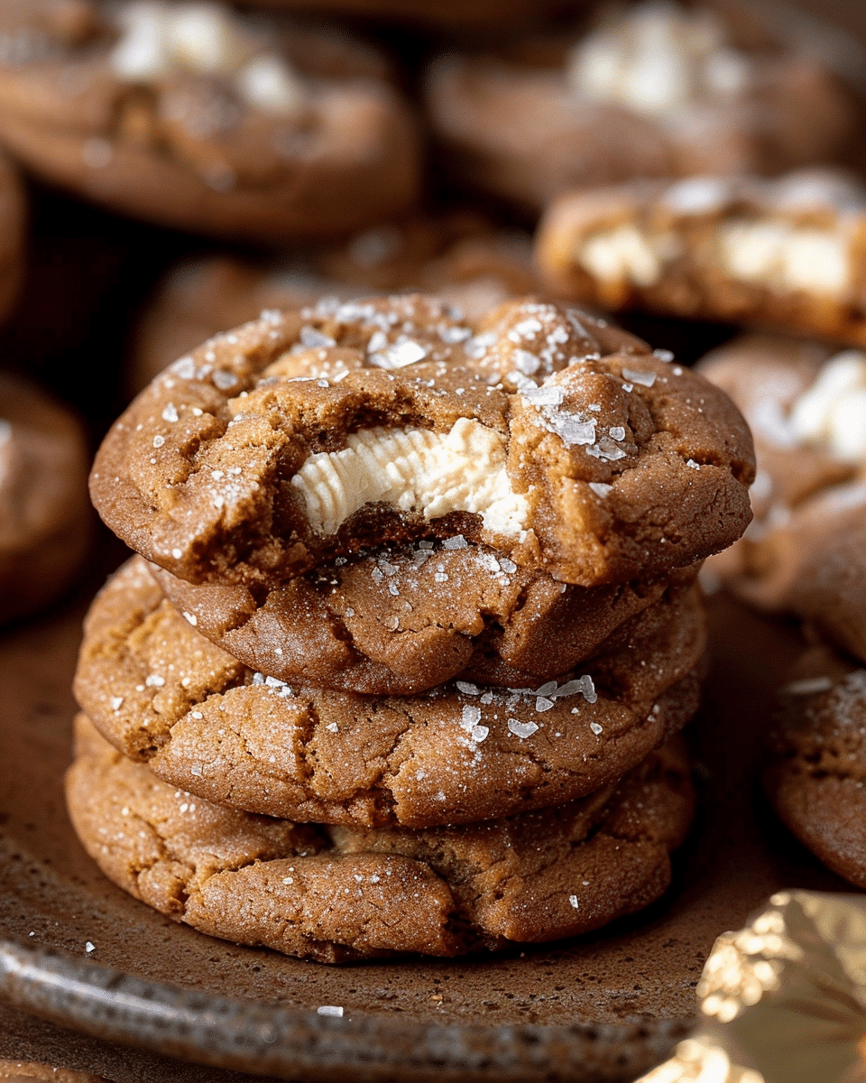 Gingerbread Cheesecake Cookies