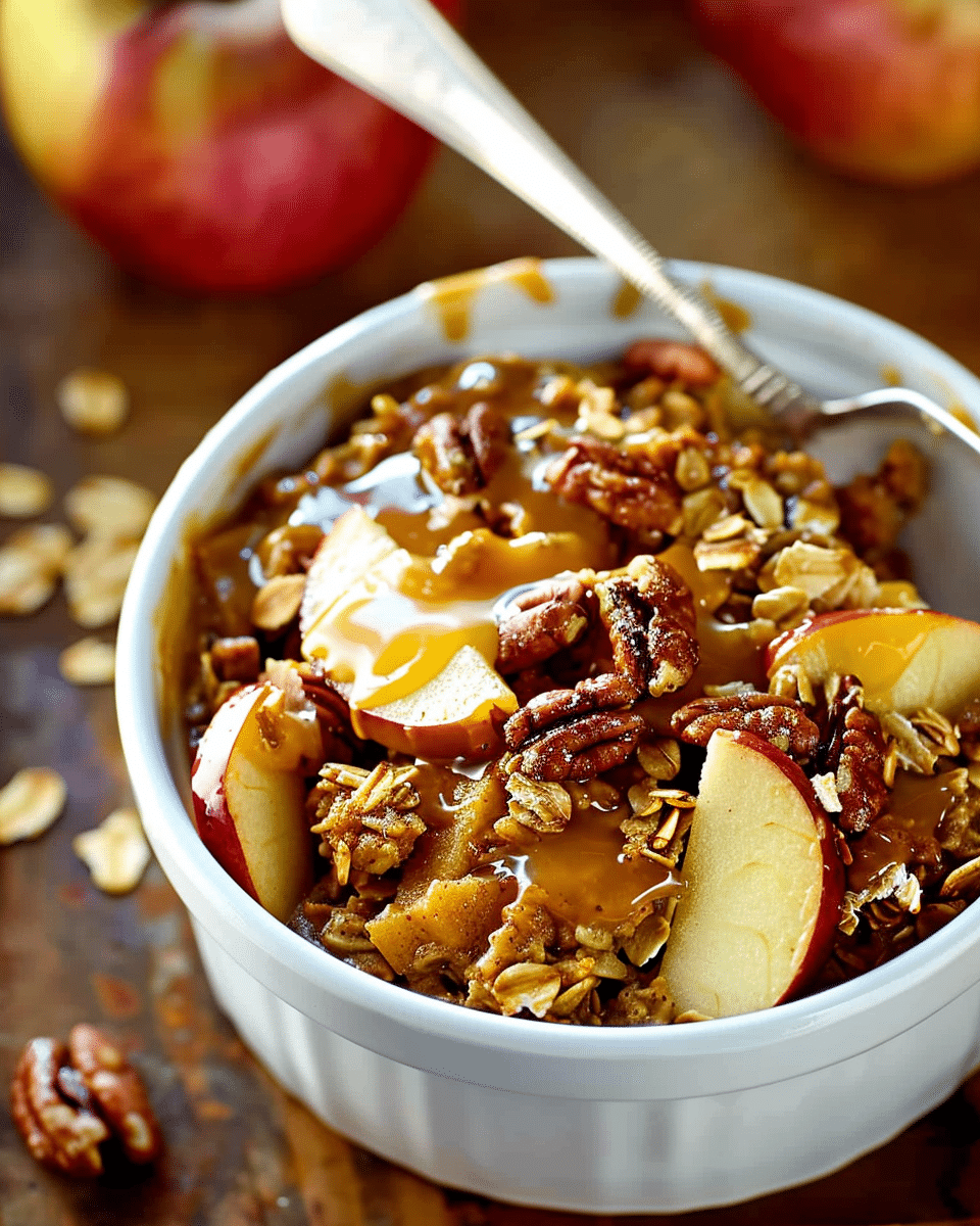 Glazed Apple Pie Baked Oatmeal