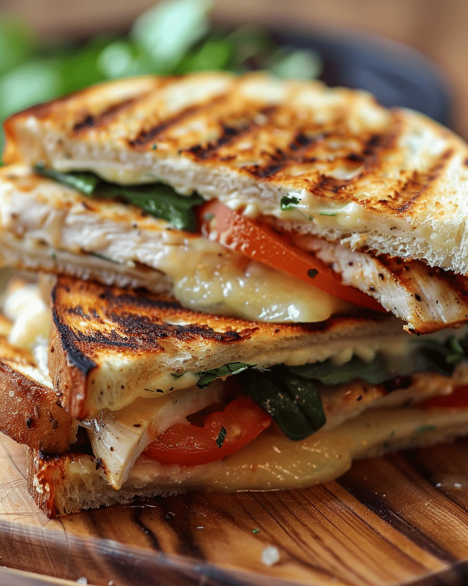 Grilled Chicken Panini Sandwich Recipe