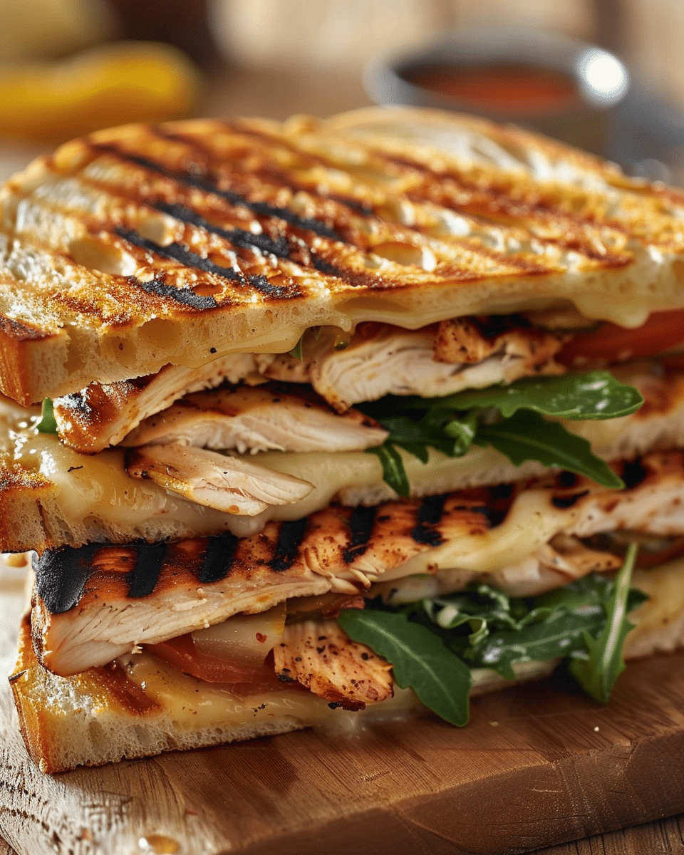 Grilled Chicken Panini Sandwich Recipe