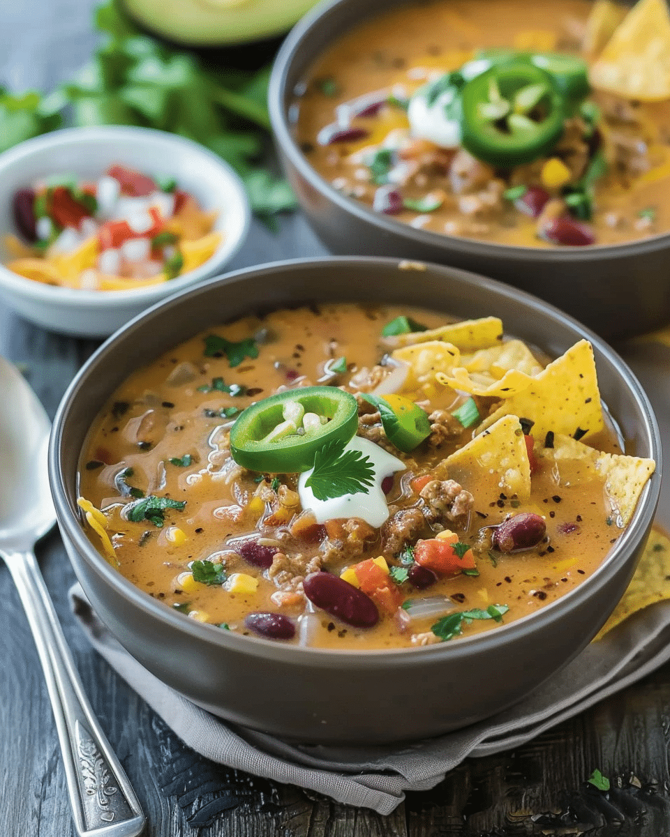 Healthy Slow Cooker Nacho Soup
