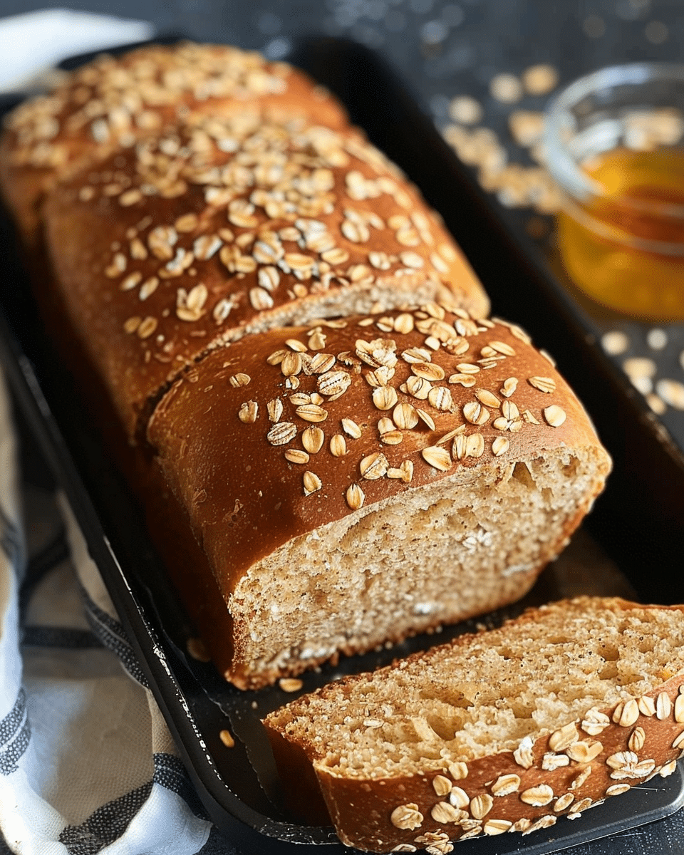 Homemade 9-Grain Honey Oat Bread
