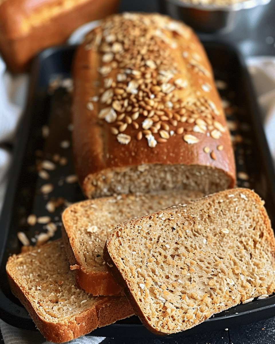 Homemade 9-Grain Honey Oat Bread