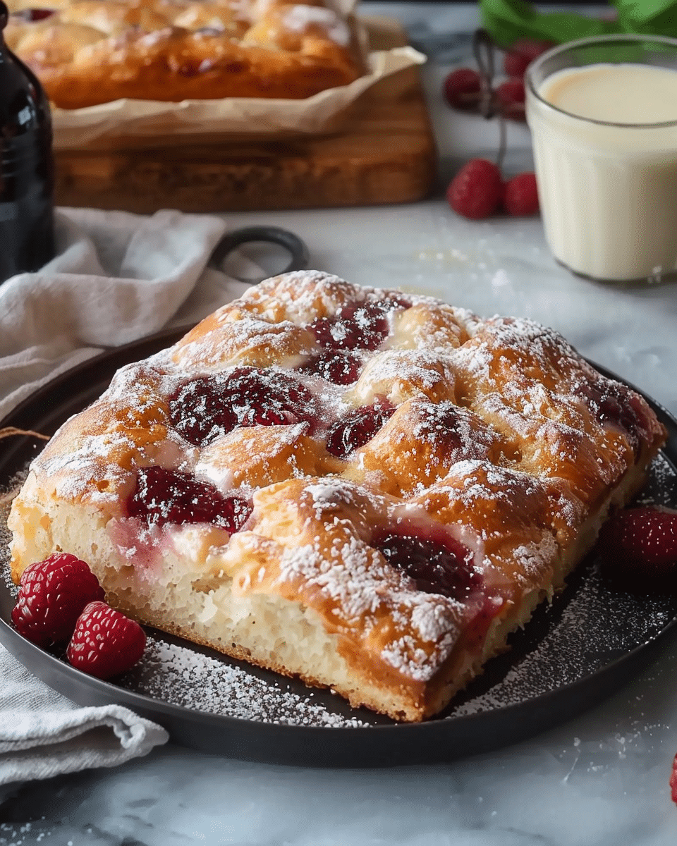 Homemade Jam Donut Focaccia