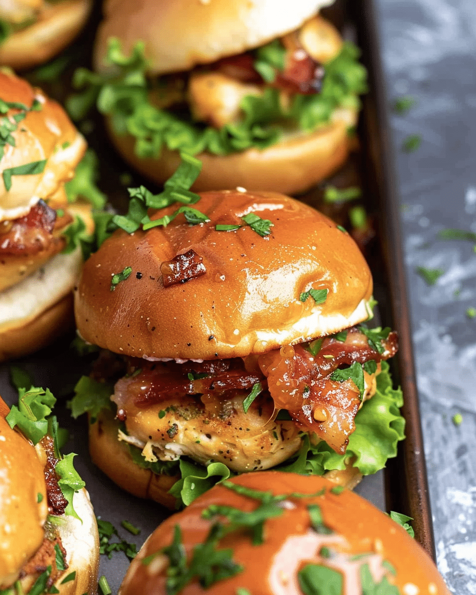Honey Mustard Chicken BLT Sliders