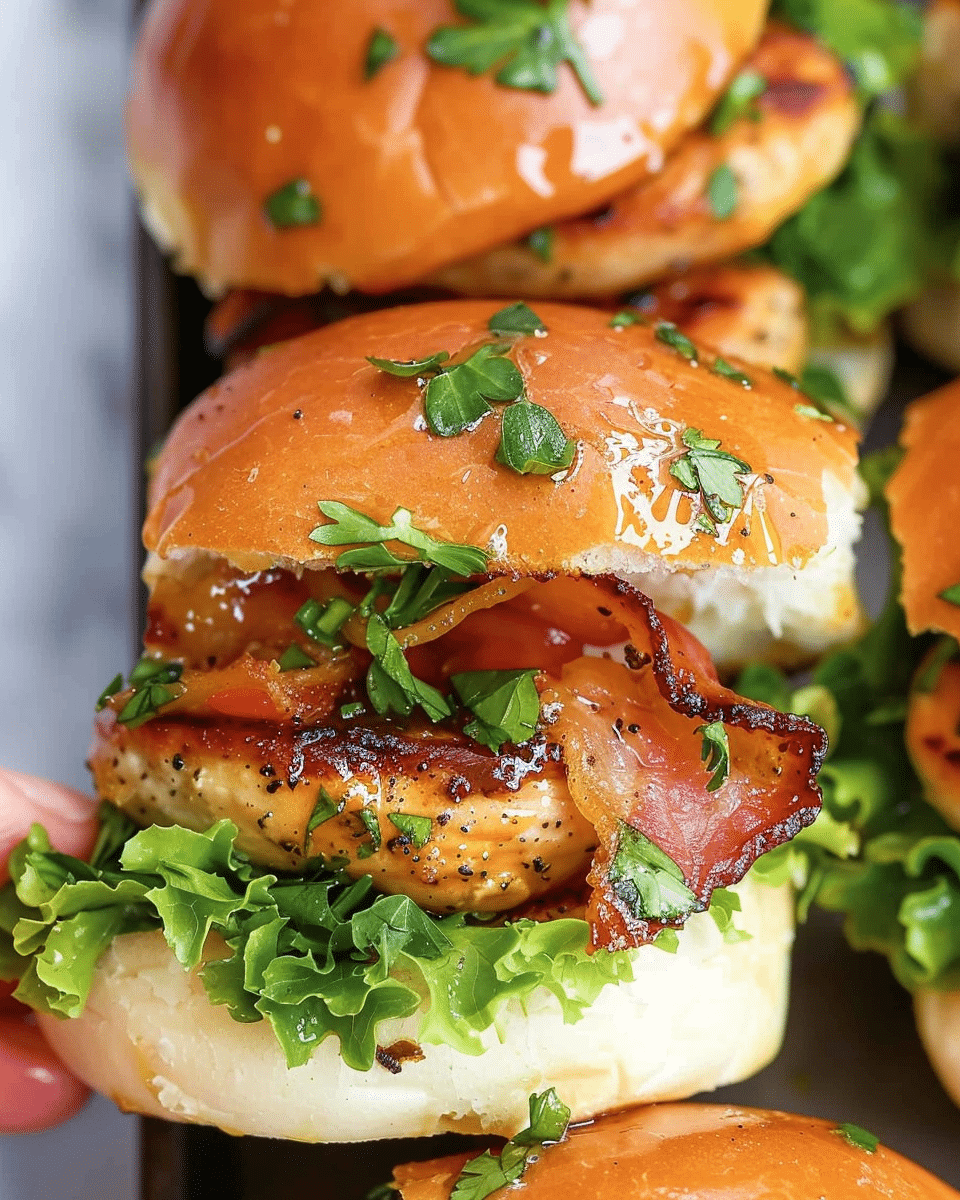 Honey Mustard Chicken BLT Sliders