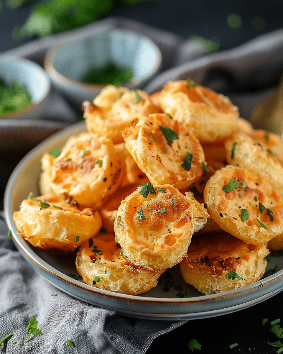 Keto Cheese Puffed Snacks