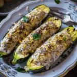 Kousa Bi Liban (Stuffed Lebanese Zucchini in Yogurt)