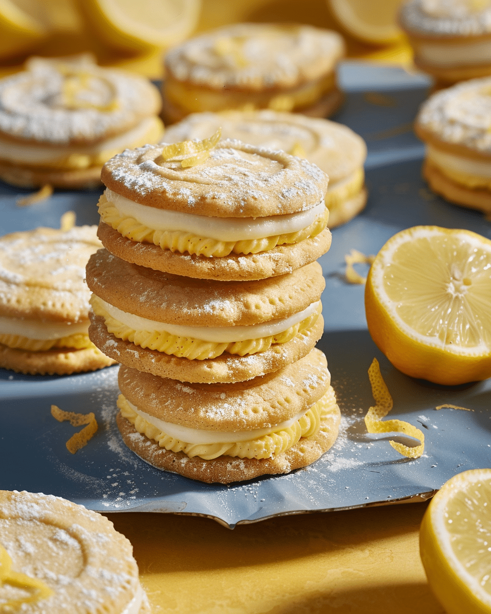 Lemon Sandwich Cookies