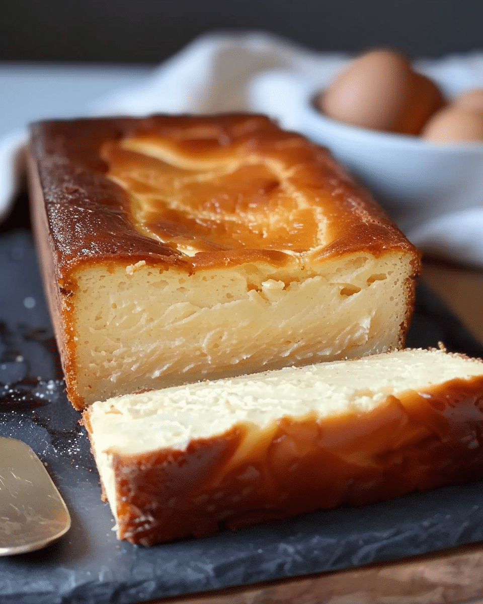 Loaf Pan Basque Cheesecake