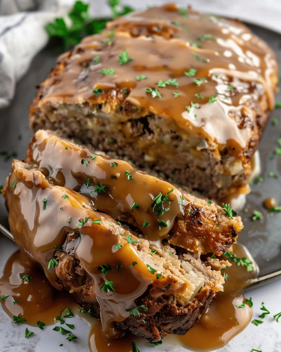 Meatloaf with Brown Gravy Recipe