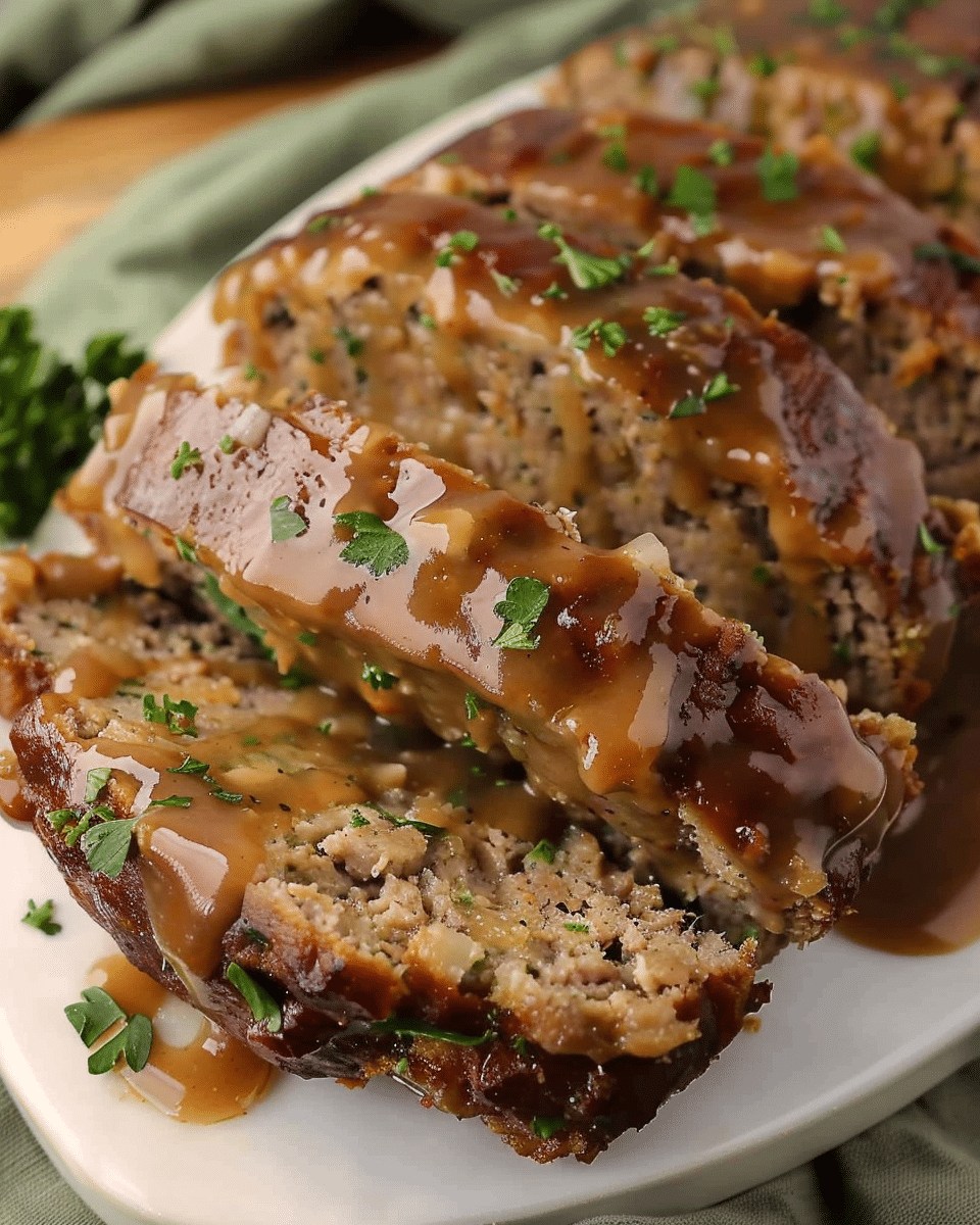 Meatloaf with Brown Gravy Recipe