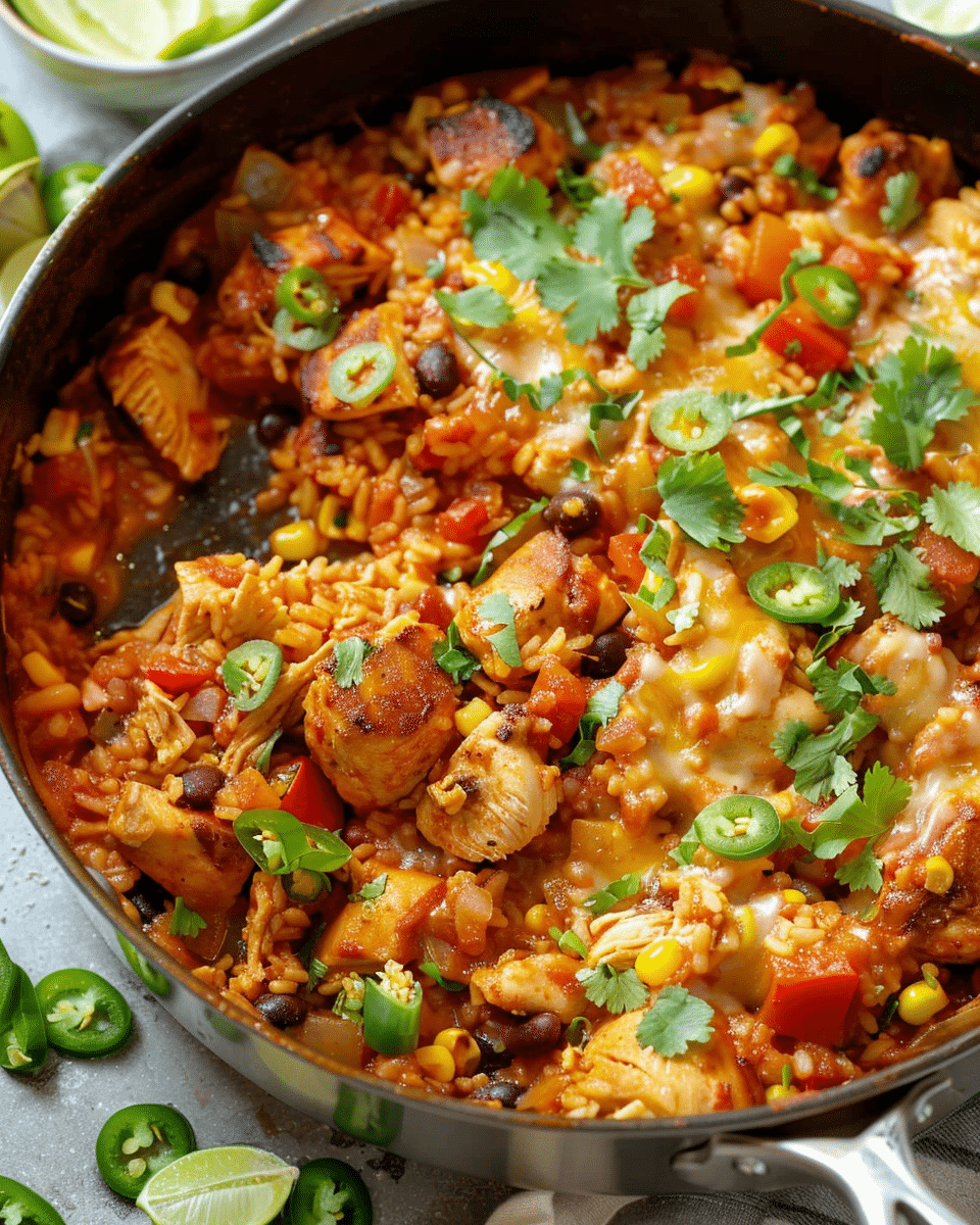 Mexican Chicken & Rice {One Pot}