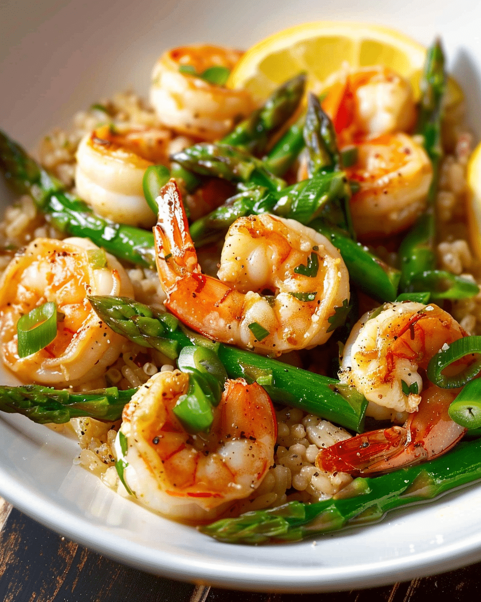 Meyer Lemon Garlic Shrimp and Asparagus Recipe