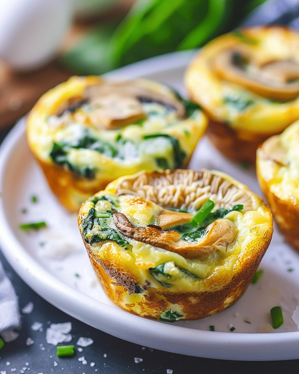 Mushroom Spinach Egg Muffin Recipe