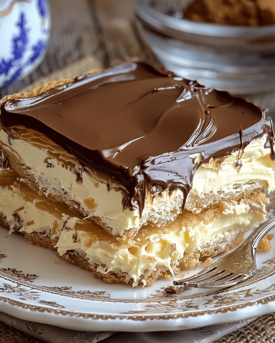 No-Bake Eclair Cake