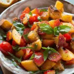 Peach Panzanella with Tomatoes