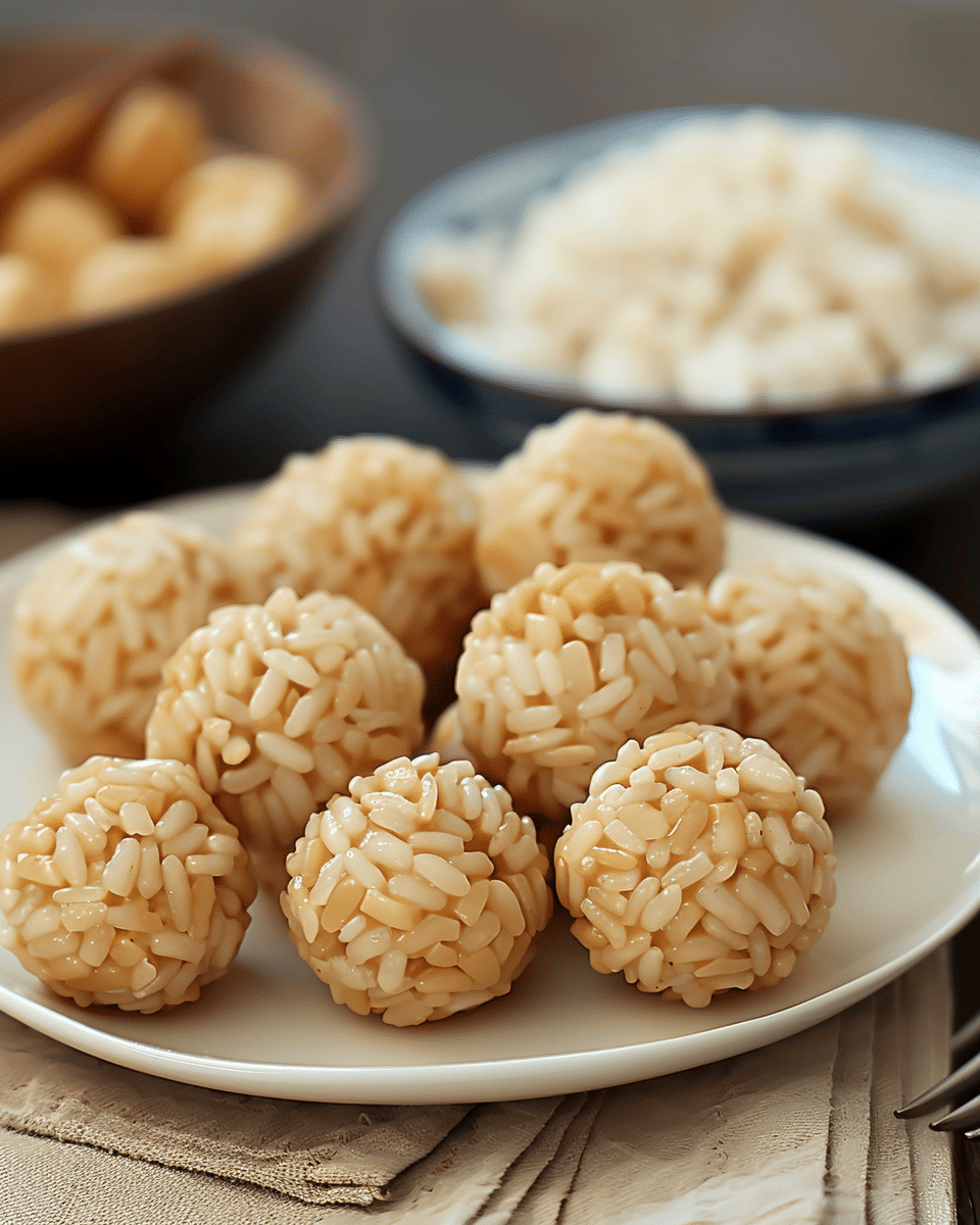 Peanut Butter Rice Balls Recipe