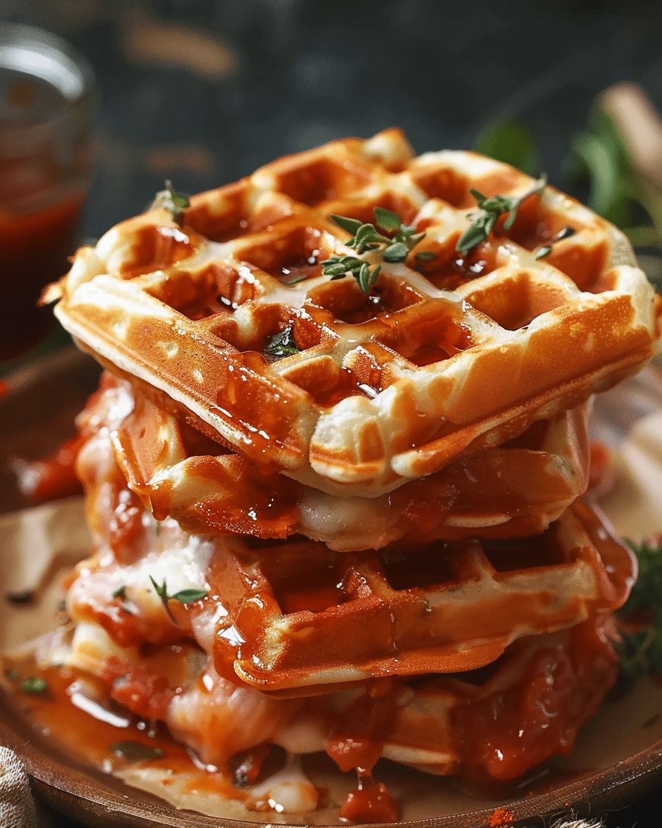 Delicious Twist: Pizza Stuffed Waffle Snacks You’ll Crave Every Time