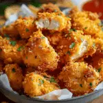 Potato Chip Crusted Popcorn Chicken Nuggets