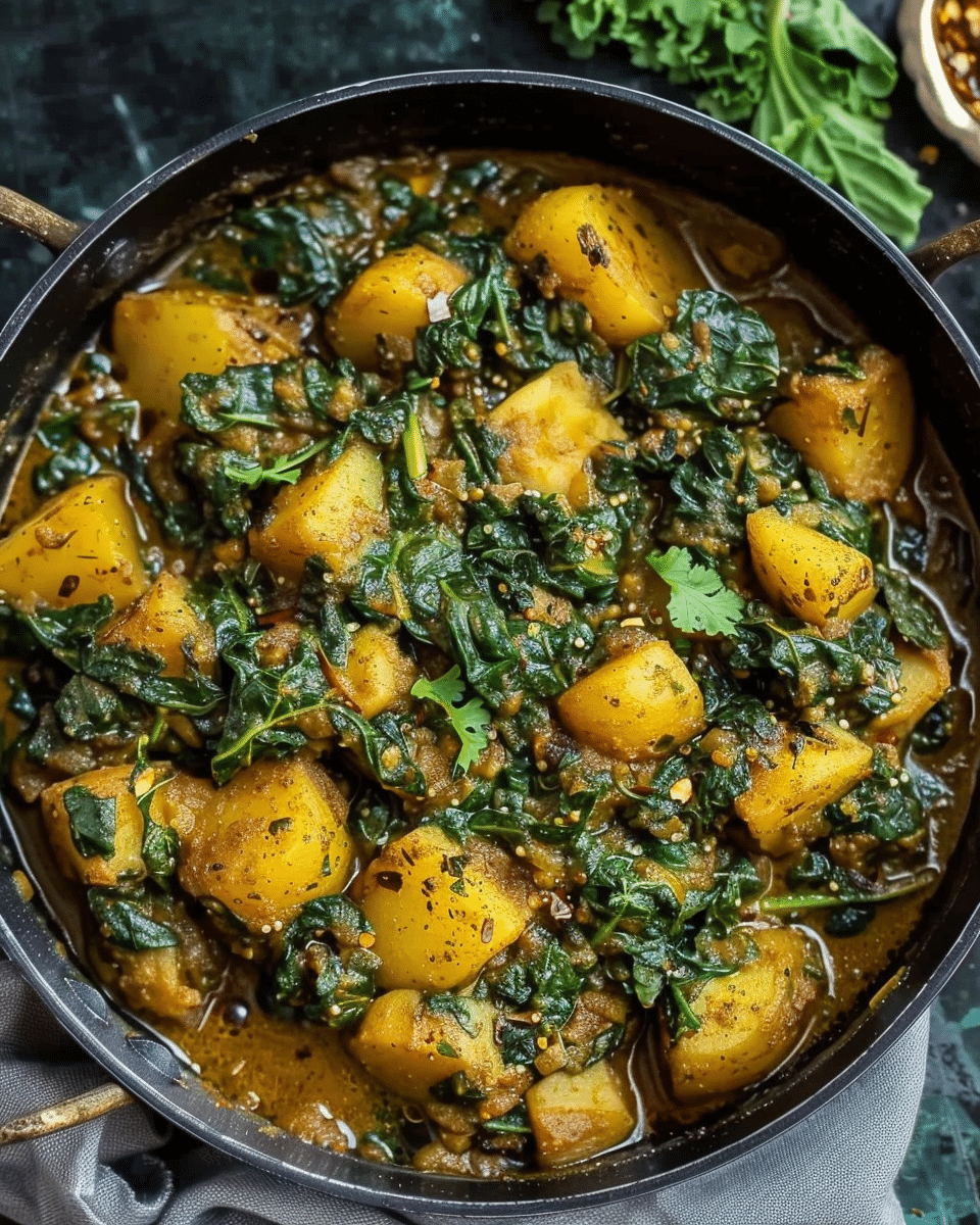 Saag Aloo (Spinach and Potato Curry)