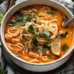 Spicy Lemongrass Coconut Noodle Soup Recipe