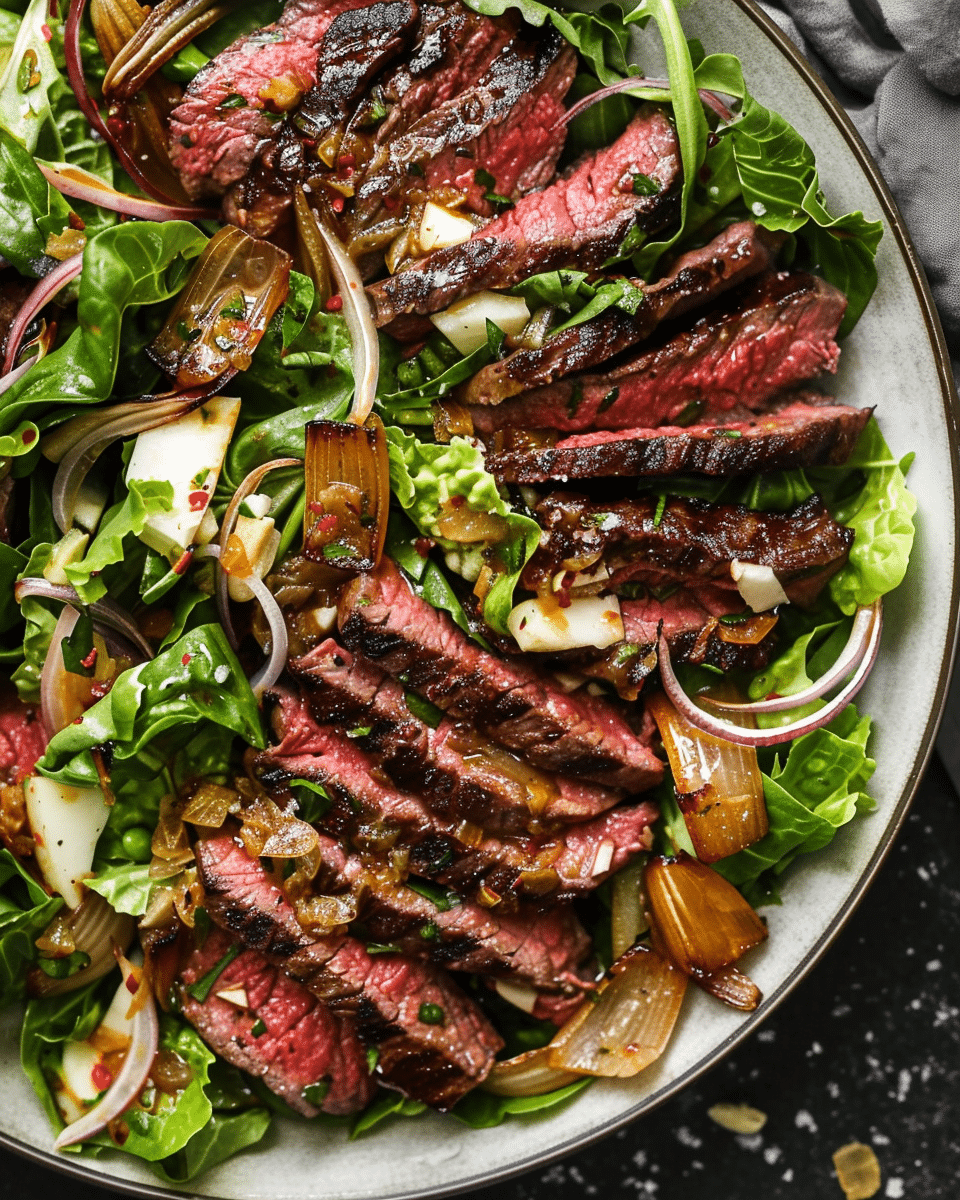 Steak and Caramelized Onion Salad