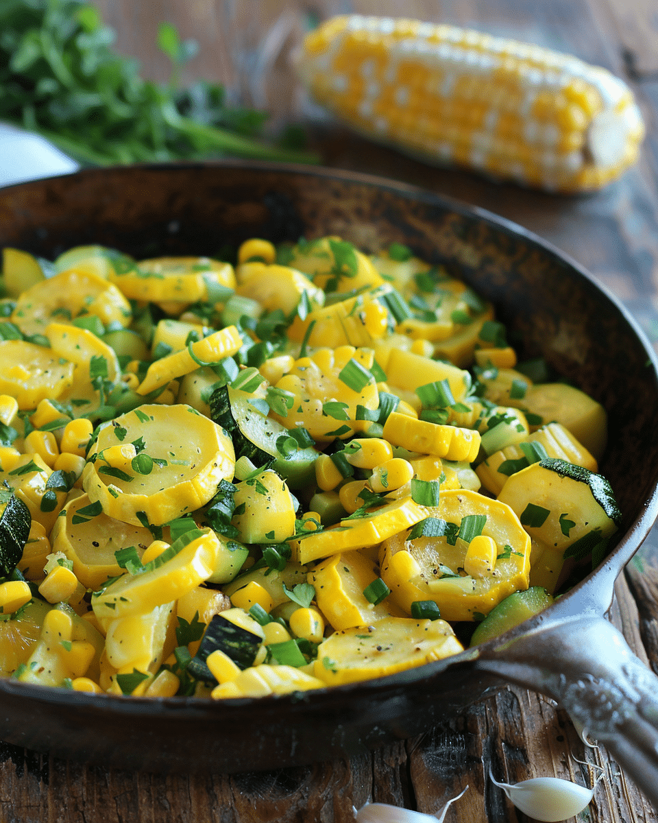 Summer Squash Corn: 1 Amazing Skillet Recipe