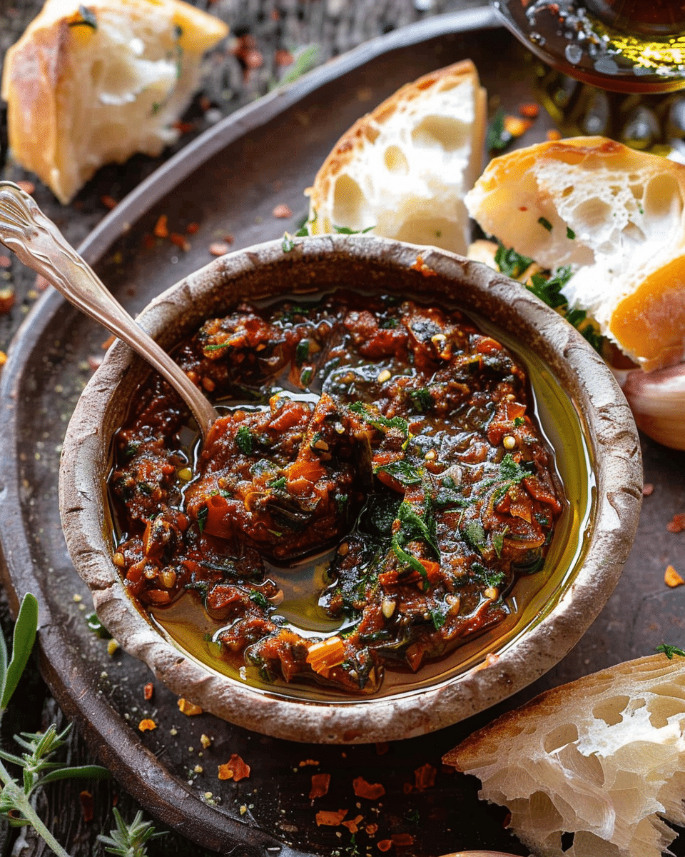 Sun-Dried Tomato Garlic Olive Oil Dip