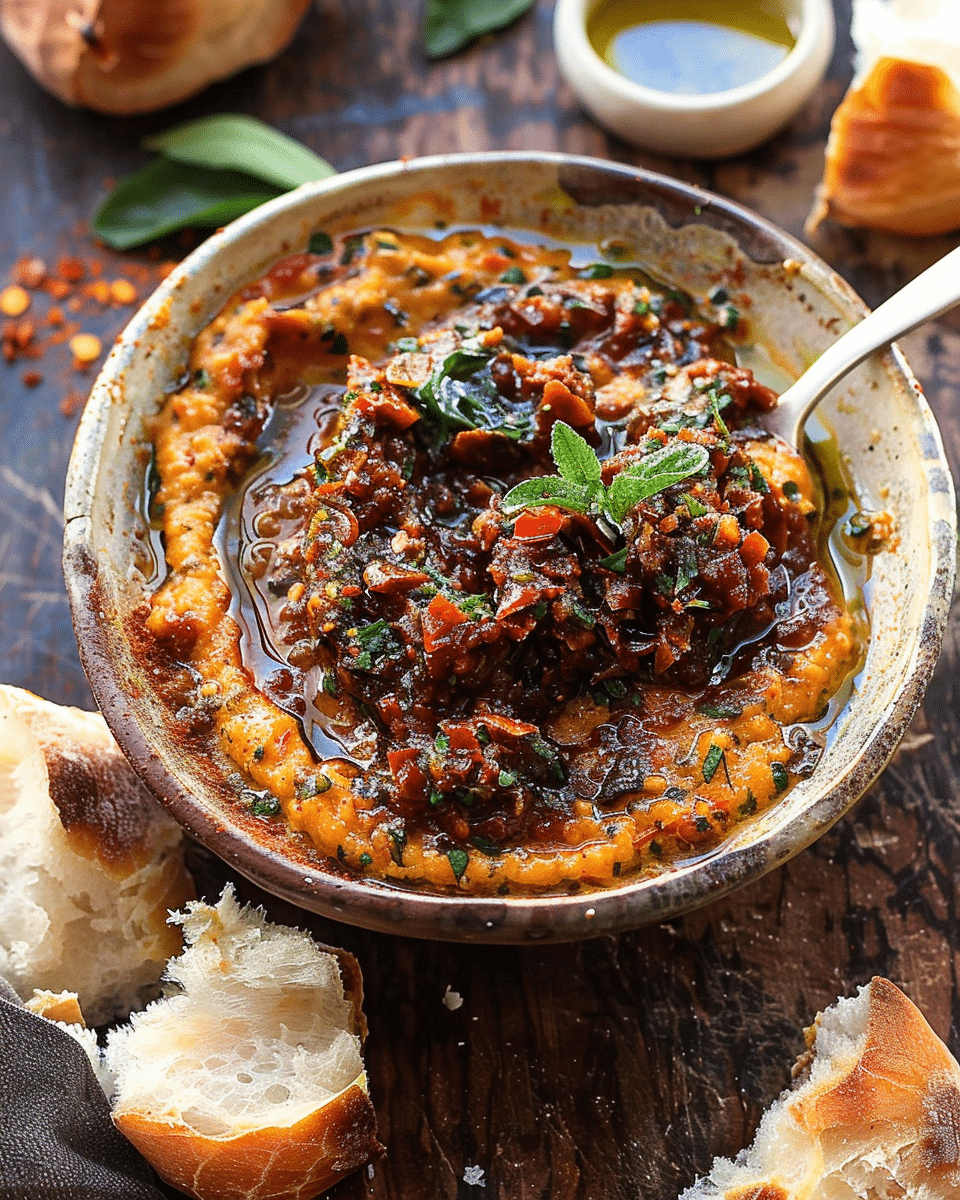 Sun-Dried Tomato Garlic Olive Oil Dip