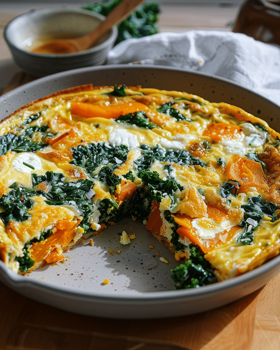 Sweet Potato Kale Frittata